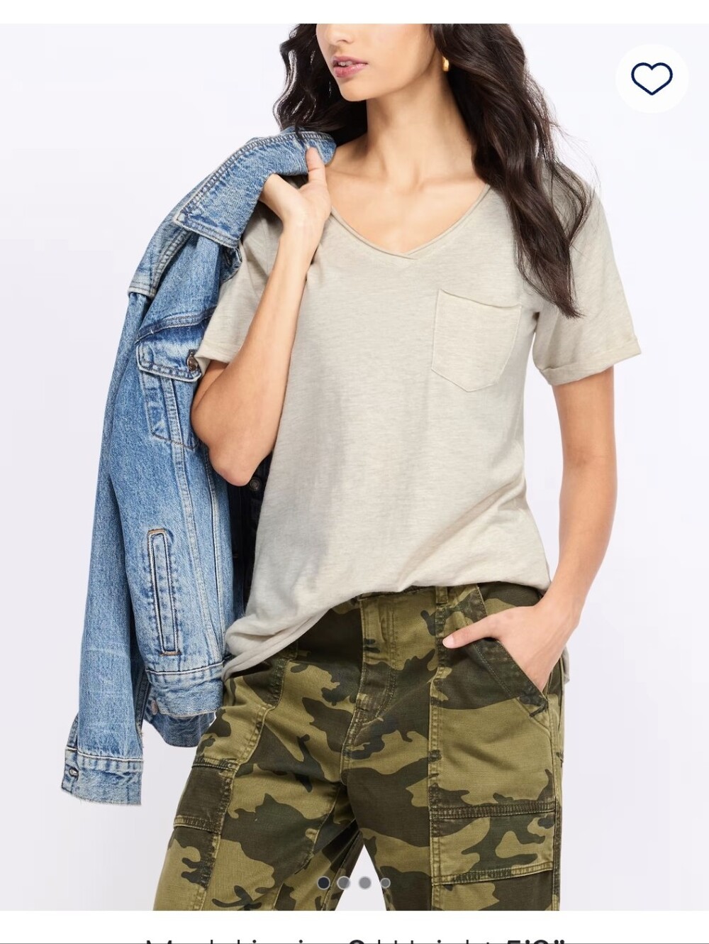 Phoebe Pocket Detail Slub Tee